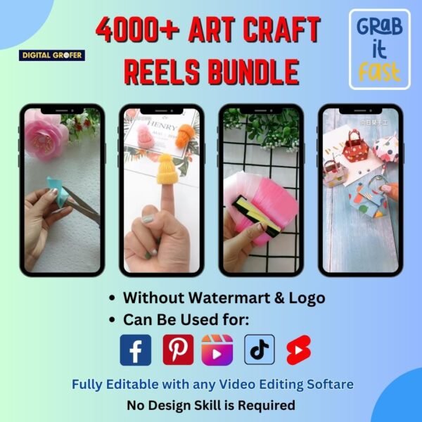 4000+ Arts & Craft HD Videos For Instagram Reels