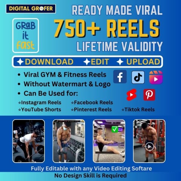 750 Viral GYM Reels Bundle